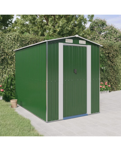 Abri de jardin Vert 192x274x223 cm Acier galvanisé | Mobilier & Déco