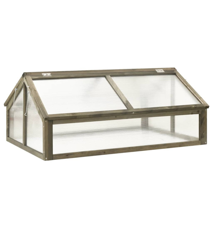 Serre Gris 114x80x50 cm Bois de sapin | Mobilier & Déco