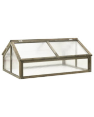 Serre Gris 114x80x50 cm Bois de sapin | Mobilier & Déco