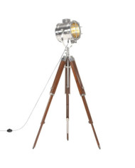 Lampadaire à trépied bois de manguier massif 165 cm | Mobilier & Déco