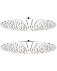 Pomme de douche plongeante 2 pcs Acier inoxydable Ø 40 cm | Mobilier & Déco