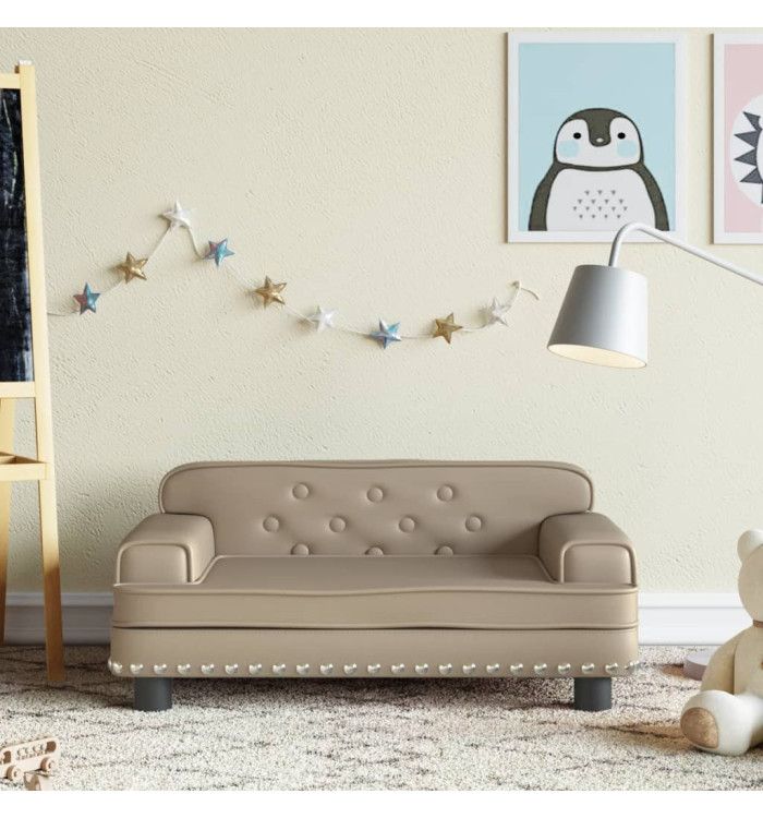 Canapé pour enfants cappuccino 70x45x30 cm similicuir | Mobilier & Déco