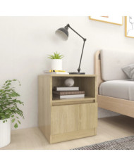 Table de chevet Chêne sonoma 40x40x50 cm Aggloméré | Mobilier & Déco