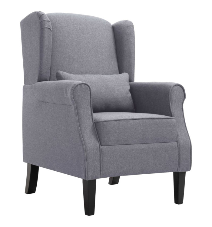 Fauteuil gris foncé tissu | Mobilier & Déco