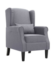 Fauteuil gris foncé tissu | Mobilier & Déco