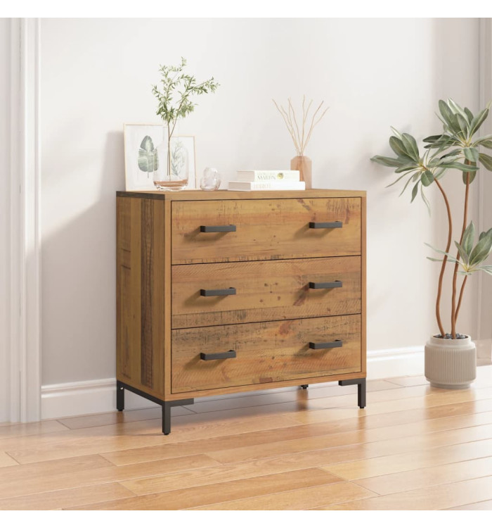 Commode 75x35x70 cm Bois de pin massif | Mobilier & Déco