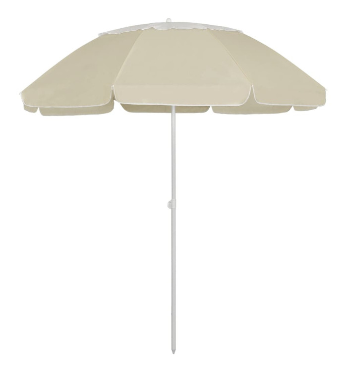 Parasol de plage jaune sable 300 cm | Mobilier & Déco