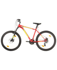 Vélo de montagne 21 vitesses Roues de 27,5 pouces 50 cm Rouge | Mobilier & Déco