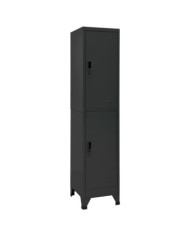 Armoire à casiers Anthracite 38x45x180 cm Acier | Mobilier & Déco