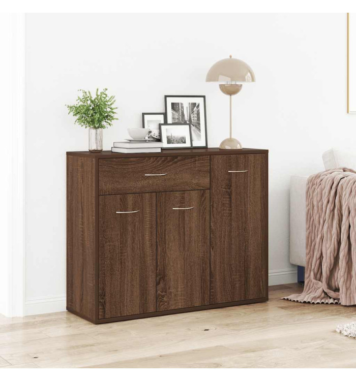 Buffet Chêne marron 88x30x70 cm Bois d'ingénierie | Mobilier & Déco