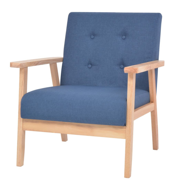 Fauteuil Bleu Tissu | Mobilier & Déco