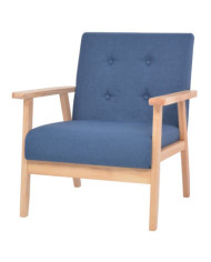 Fauteuil Bleu Tissu | Mobilier & Déco