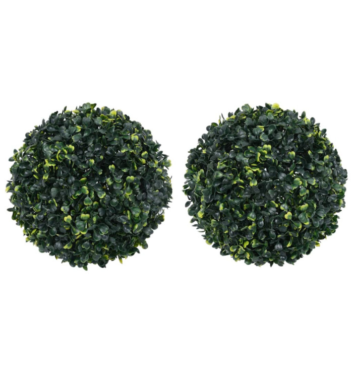 Boules de buis artificielles 2 pcs 45 cm | Mobilier & Déco