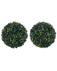 Boules de buis artificielles 2 pcs 45 cm | Mobilier & Déco