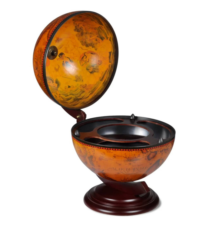 Support de vin sous forme de globe Bois d'eucalyptus | Mobilier & Déco