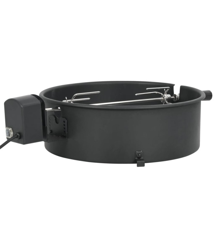 Kit d'anneau de rôtissoire barbecue 47 cm Noir | Mobilier & Déco