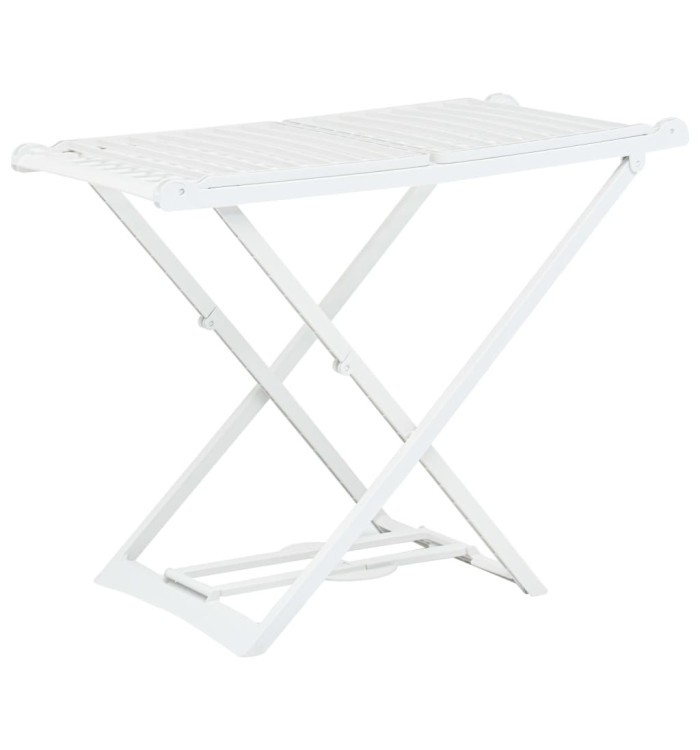 Étendoir à linge pliable Blanc Plastique | Mobilier & Déco