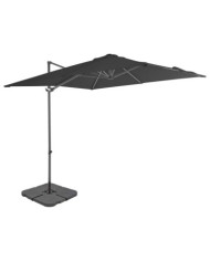 Parasol de jardin avec base portable anthracite | Mobilier & Déco