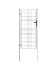 Porte de jardin Acier galvanisé 105x225 cm Argenté | Mobilier & Déco