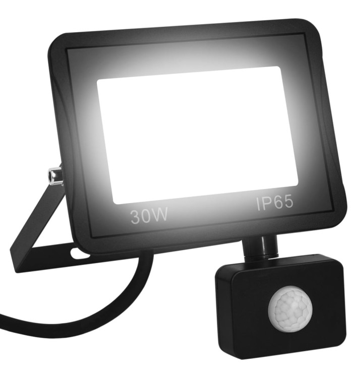 Projecteur à LED avec capteur 30 W Blanc froid | Mobilier & Déco