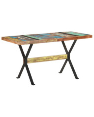Table à manger 140x70x76 cm Bois de récupération massif | Mobilier & Déco