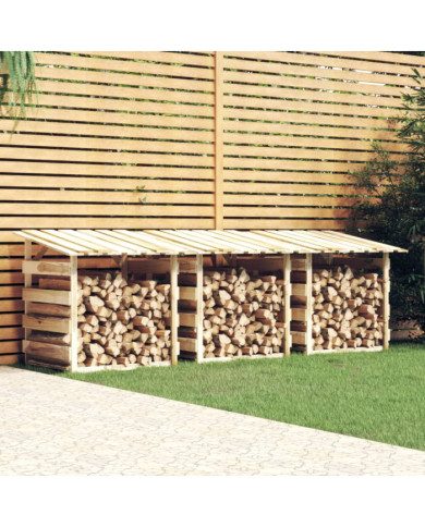 Pergolas avec toits 3 pcs 100x90x100 cm Bois de pin imprégné | Mobilier & Déco