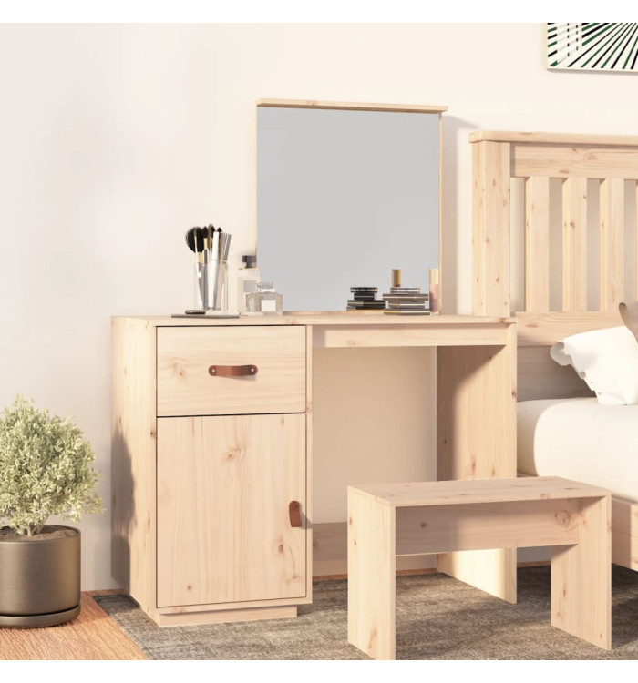 Coiffeuse 95x50x134 cm Bois de pin massif | Mobilier & Déco