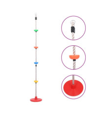 Corde d'escalade à balançoire et plates-formes et disque 200 cm | Mobilier & Déco