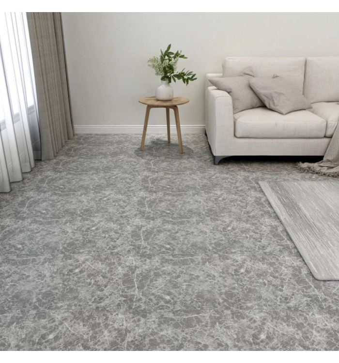 Dalles de plancher autoadhésives 20 pcs PVC 1,86 m² gris béton | Mobilier & Déco