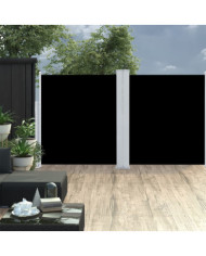Auvent latéral rétractable Noir 140x600 cm | Mobilier & Déco