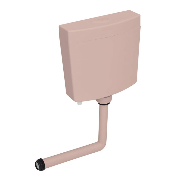 Réservoir de toilette avec entrée d'eau inférieure 3/6 L Saumon | Mobilier & Déco