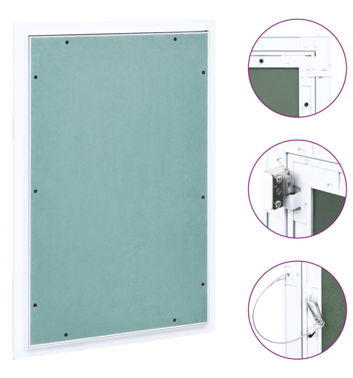 Panneau d'accès Cadre en aluminium plaque de plâtre 300x600 mm | Mobilier & Déco