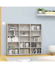 Armoire à CD Gris béton 100x23x89,5 cm Bois d’ingénierie | Mobilier & Déco