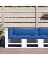 Coussins de palette lot de 3 bleu royal tissu | Mobilier & Déco