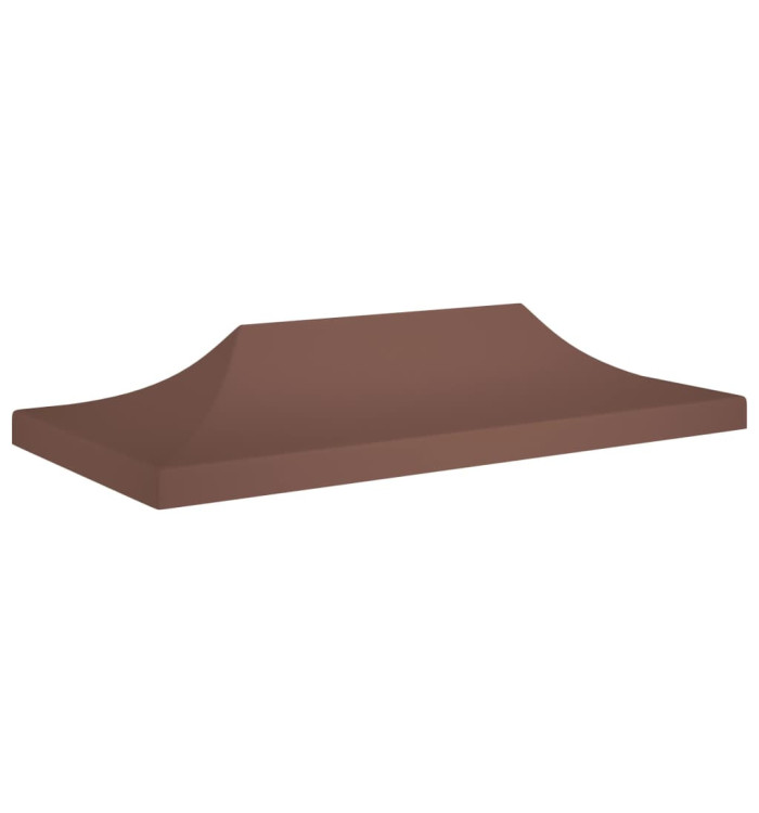 Toit de tente de réception 6x3 m Marron 270 g/m² | Mobilier & Déco
