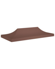 Toit de tente de réception 6x3 m Marron 270 g/m² | Mobilier & Déco