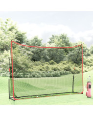 Filet d'entraînement de golf noir/rouge 305x91x213 cm polyester | Mobilier & Déco
