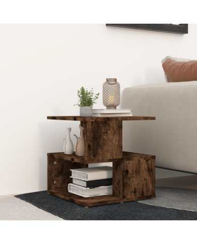 Table d'appoint Chêne fumé 40x40x40 cm Bois d'ingénierie | Mobilier & Déco