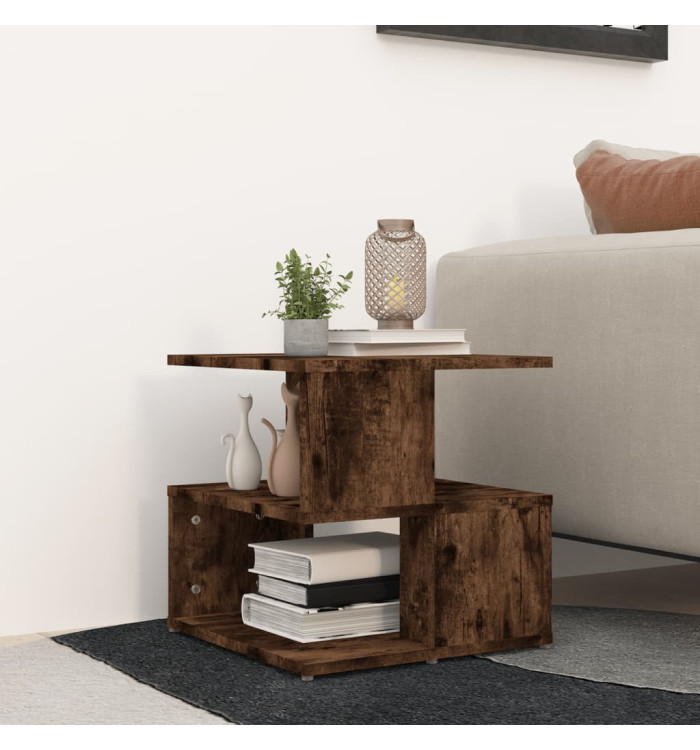 Table d'appoint Chêne fumé 40x40x40 cm Bois d'ingénierie | Mobilier & Déco
