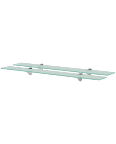 Étagères murales 2 pcs Verre 80 x 10 cm 8 mm | Mobilier & Déco