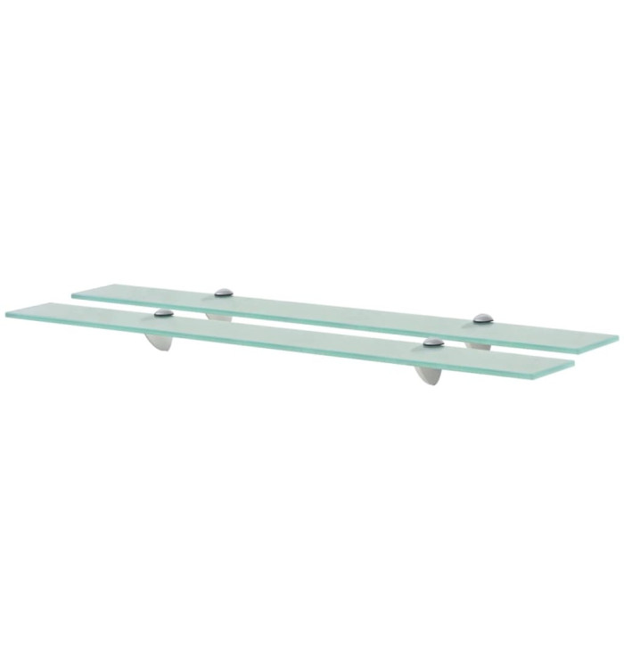 Étagères murales 2 pcs Verre 80 x 10 cm 8 mm | Mobilier & Déco