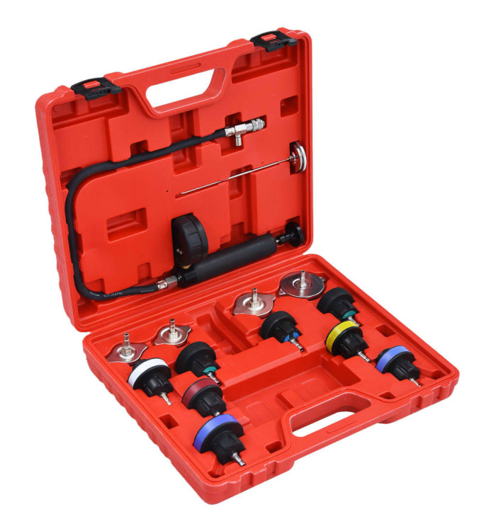 Testeur de pression pour refroidissement et bouchon 14 pcs | Mobilier & Déco