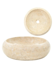 Lavabo 40 x 12 cm Marbre Crème | Mobilier & Déco