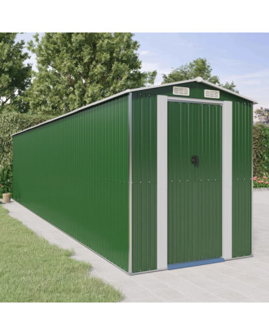 Abri de jardin Vert 192x855x223 cm Acier galvanisé | Mobilier & Déco