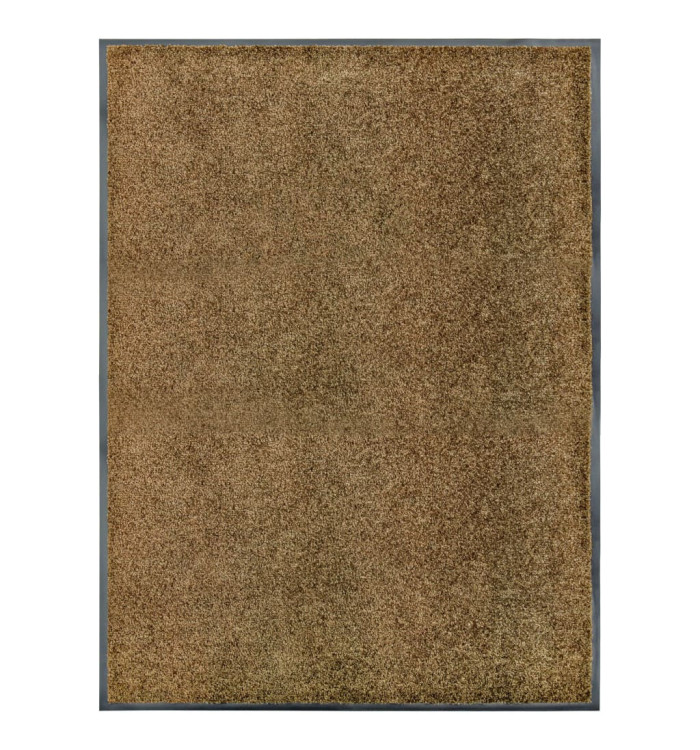 Paillasson lavable Marron 90x120 cm | Mobilier & Déco