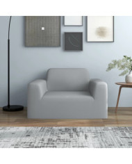 Housse extensible de canapé Gris Jersey de polyester | Mobilier & Déco