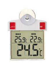 Nature Thermomètre numérique de fenêtre 13 x 10 x 3 cm | Mobilier & Déco