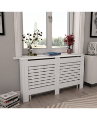 Cache-radiateurs 2 pcs Blanc 152x19x81,5 cm MDF | Mobilier & Déco