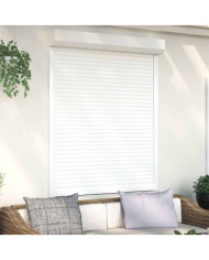 Volet roulant aluminium 120x150 cm blanc | Mobilier & Déco