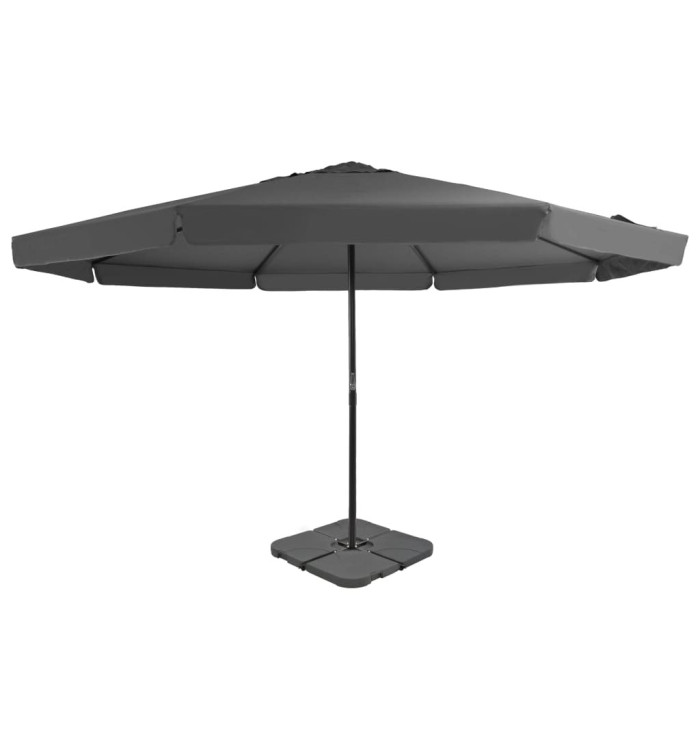 Parasol de jardin avec base portable anthracite | Mobilier & Déco